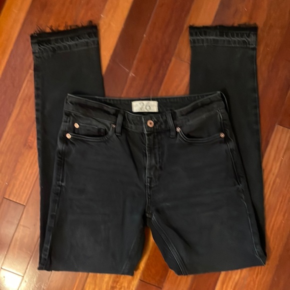 We The Free Denim - Free People Slim boyfriend Jeans, Black